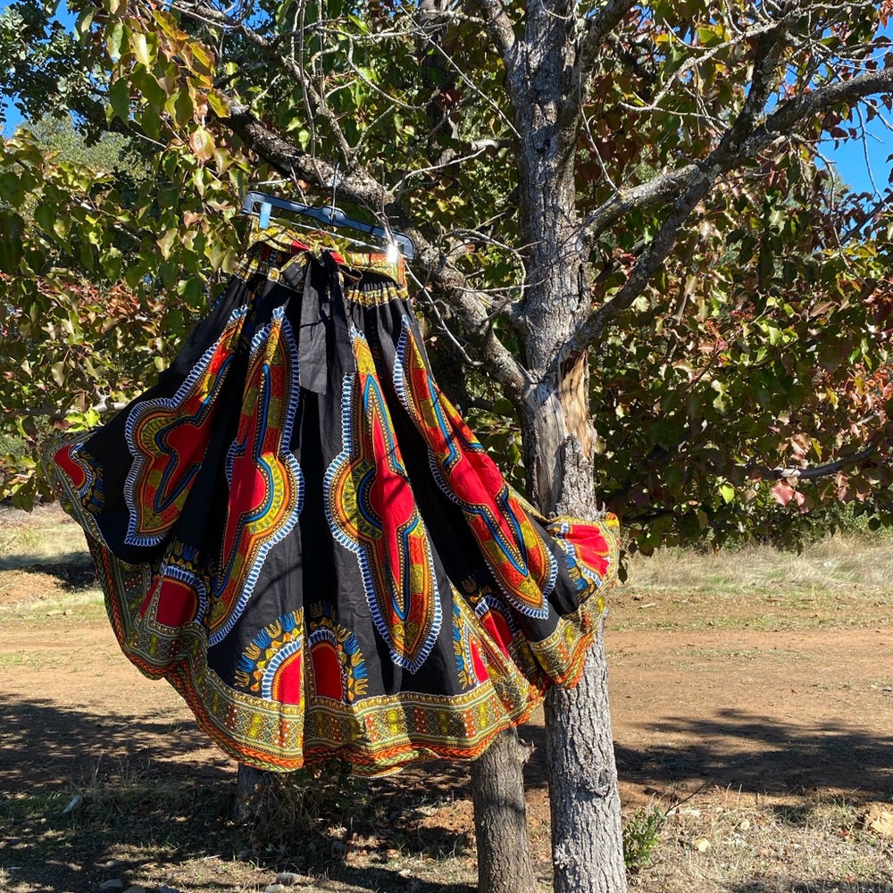 Vibrant Multicolor Full Circle Statement Skirt - Picture 13 of 13